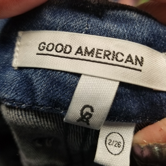 Good American Hi Rise ripped flare jeans - Picture 3 of 13